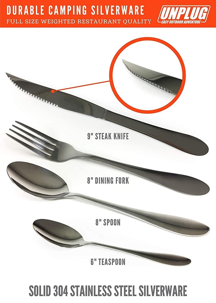 UNPLUG Camping Dinnerware Set - UNPLUG Easy Outdoor Adventure